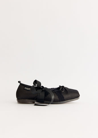 Banding Mary Jane Flats