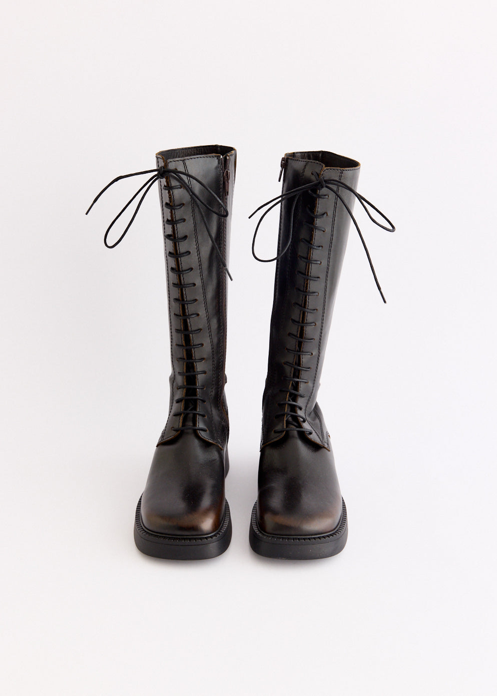 Abrama Brushed Brown Tall Boots