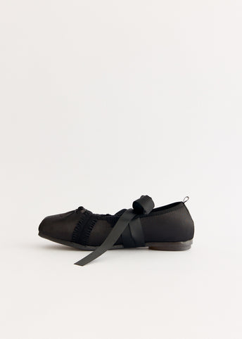 Banding Mary Jane Flats