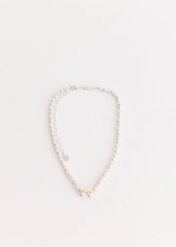 Heart Shaped Pearl Chain Necklace