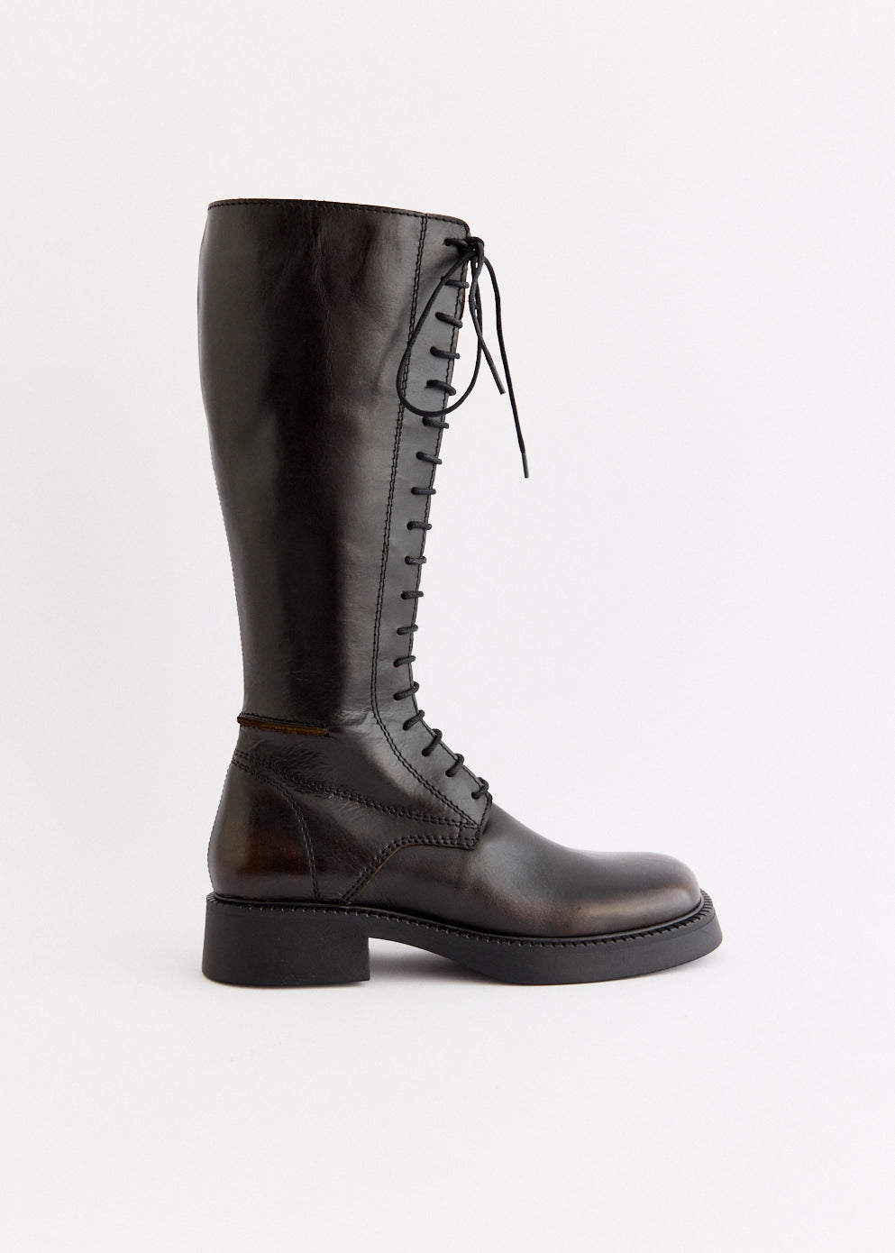 Abrama Brushed Brown Tall Boots