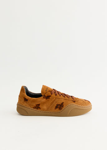 Bars Teddy Print Sneakers W