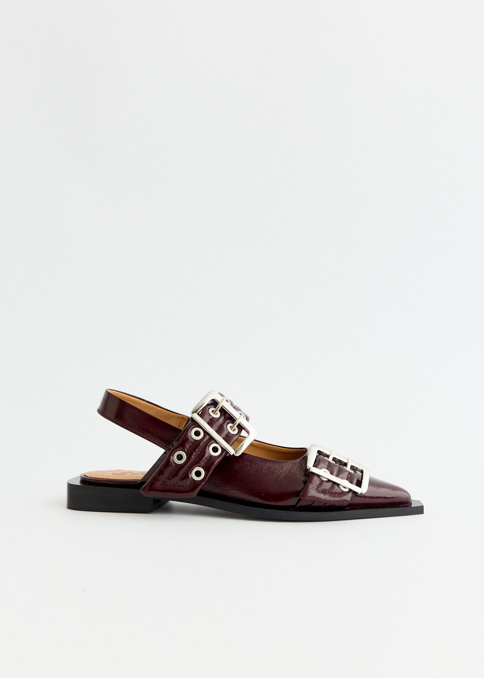 Feminine Buckle Ballerinas