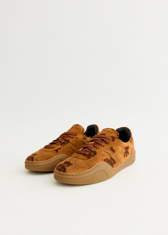 Bars Teddy Print Sneakers W