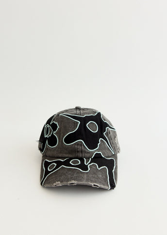 Locke Denim Applique Baseball Cap