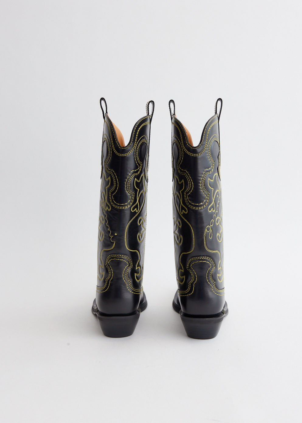 Mid Shaft Embroidered Western Boots
