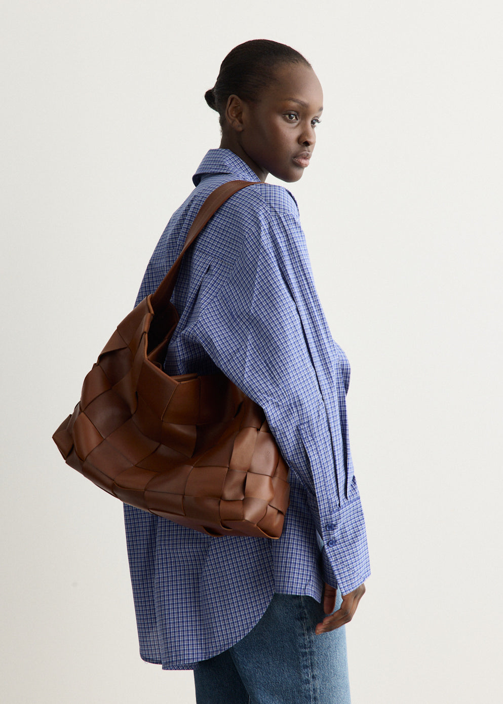 Woven Large Tote Bag