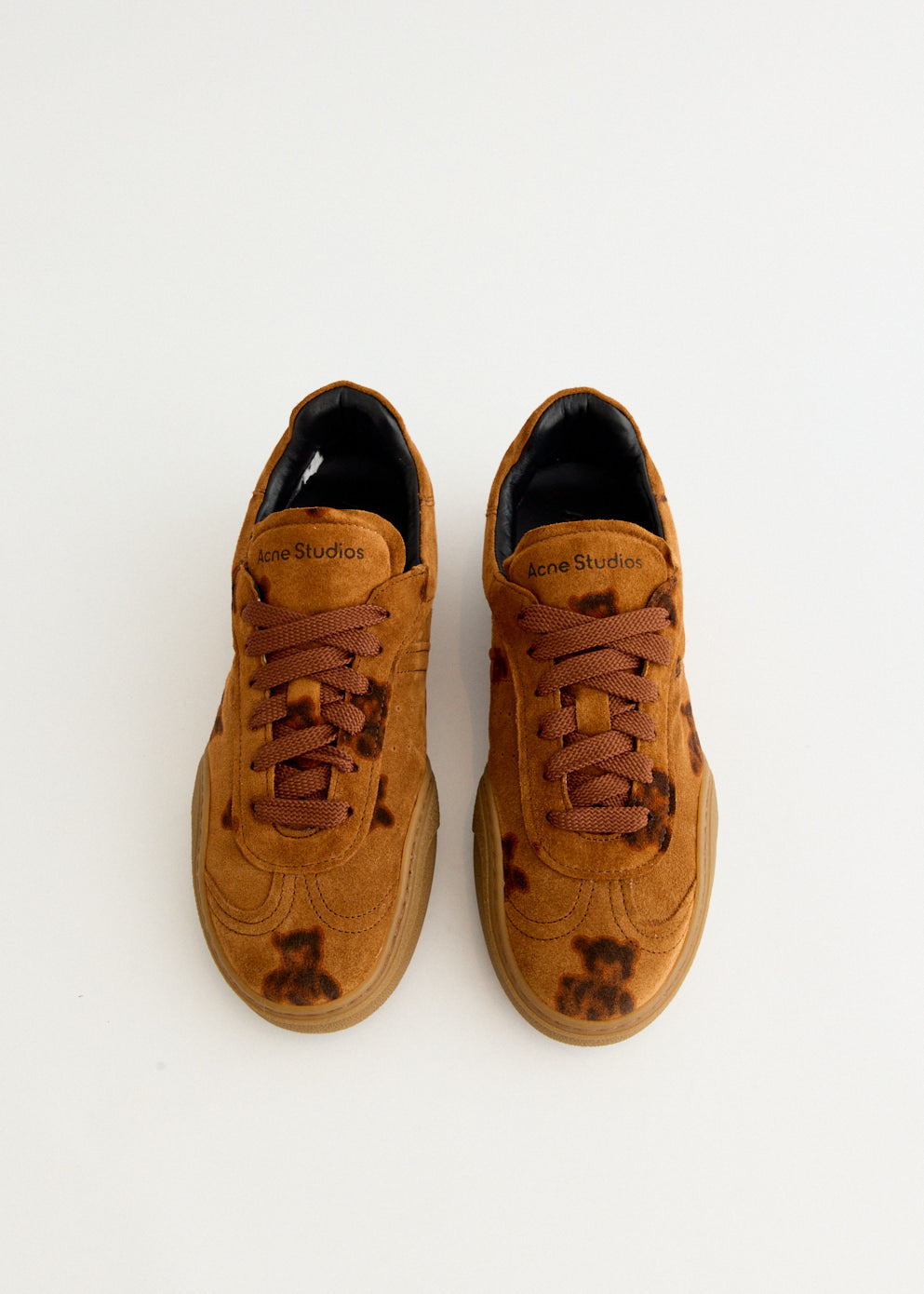 Bars Teddy Print Sneakers W