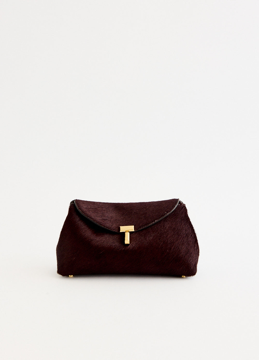 Mini T-Lock Pony Hair Clutch