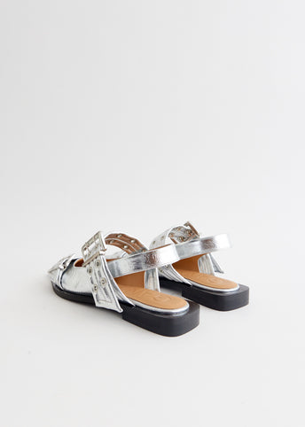 Feminine Buckle Ballerinas