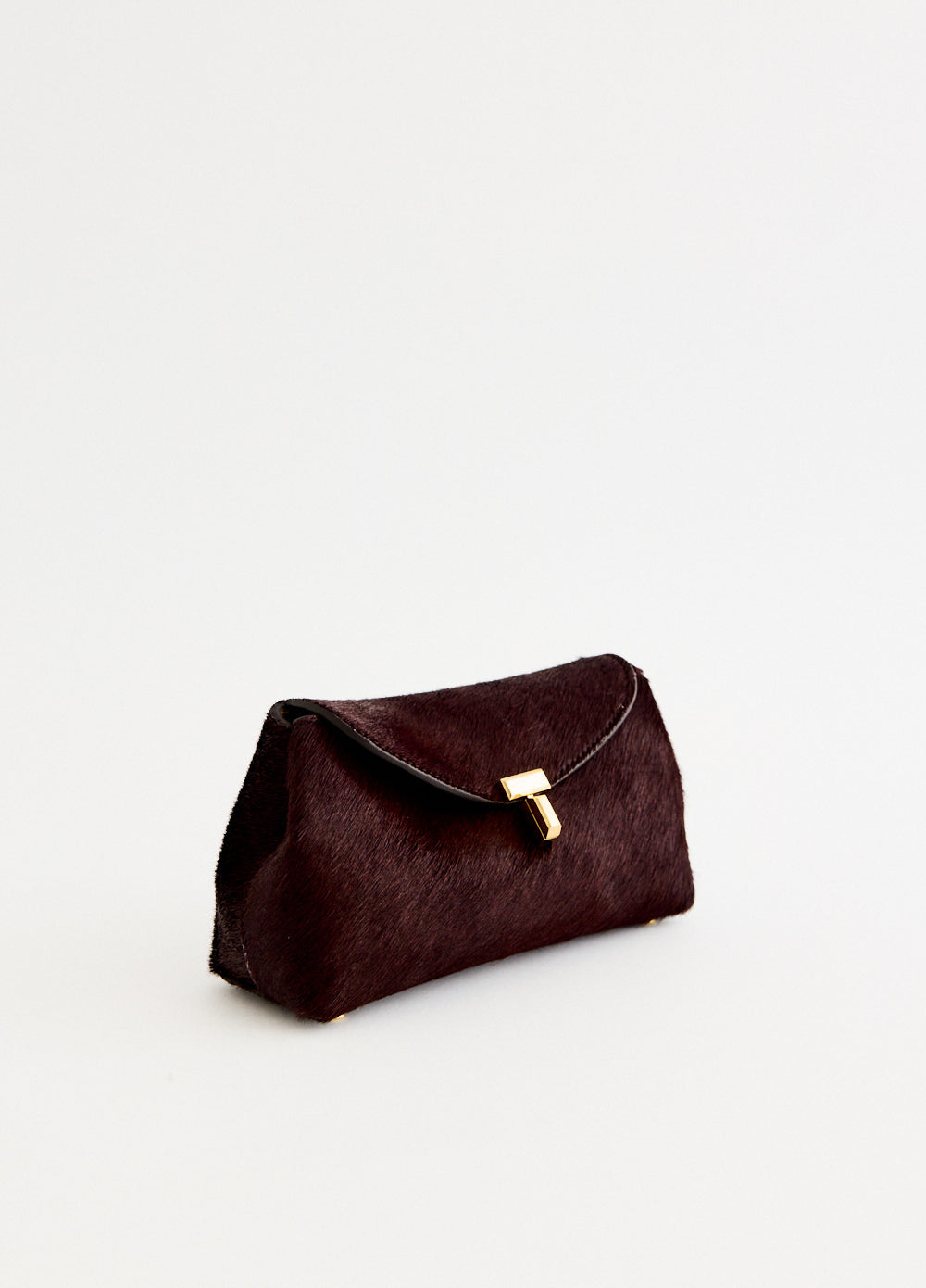 Mini T-Lock Pony Hair Clutch