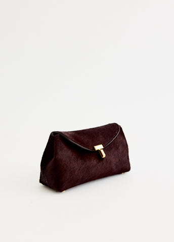 Mini T-Lock Pony Hair Clutch