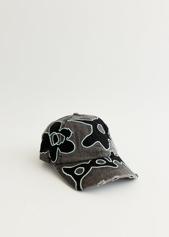Locke Denim Applique Baseball Cap
