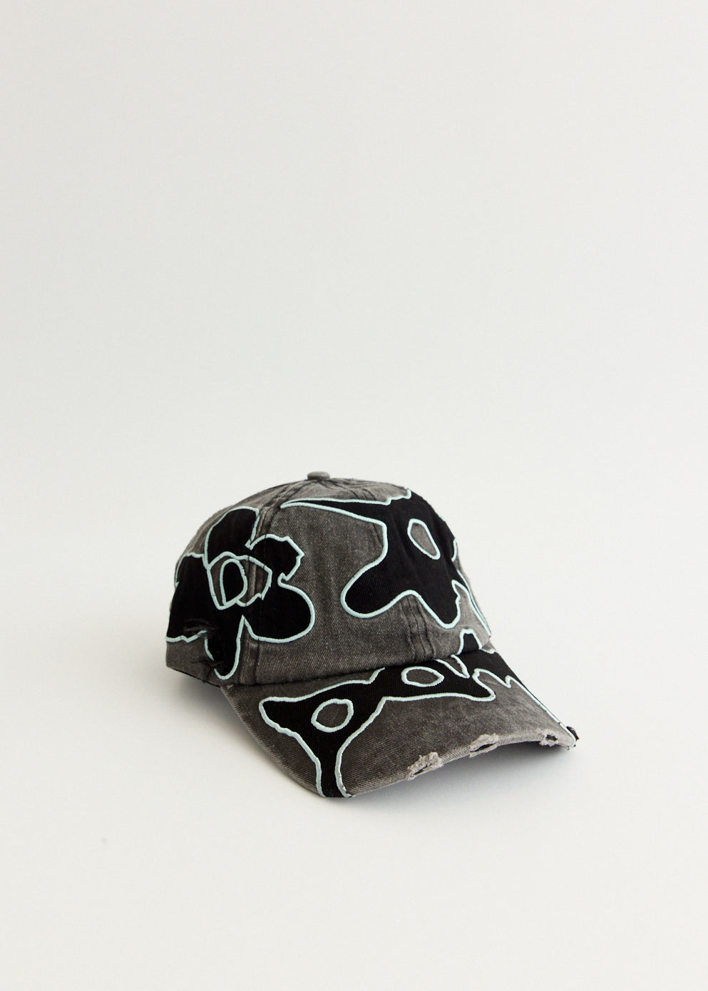 Locke Denim Applique Baseball Cap