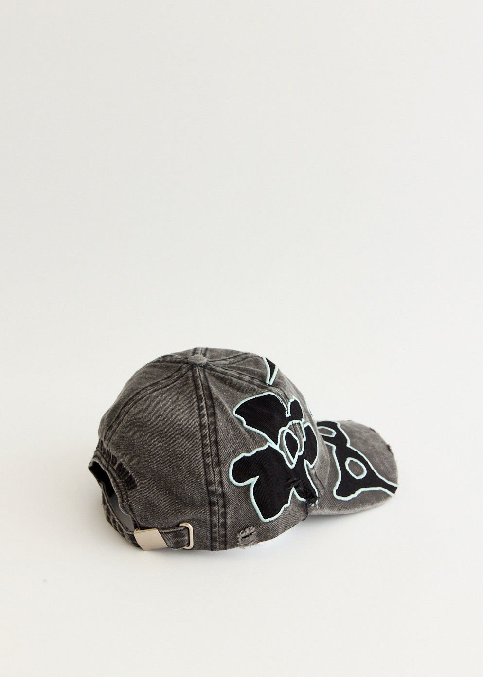 Locke Denim Applique Baseball Cap