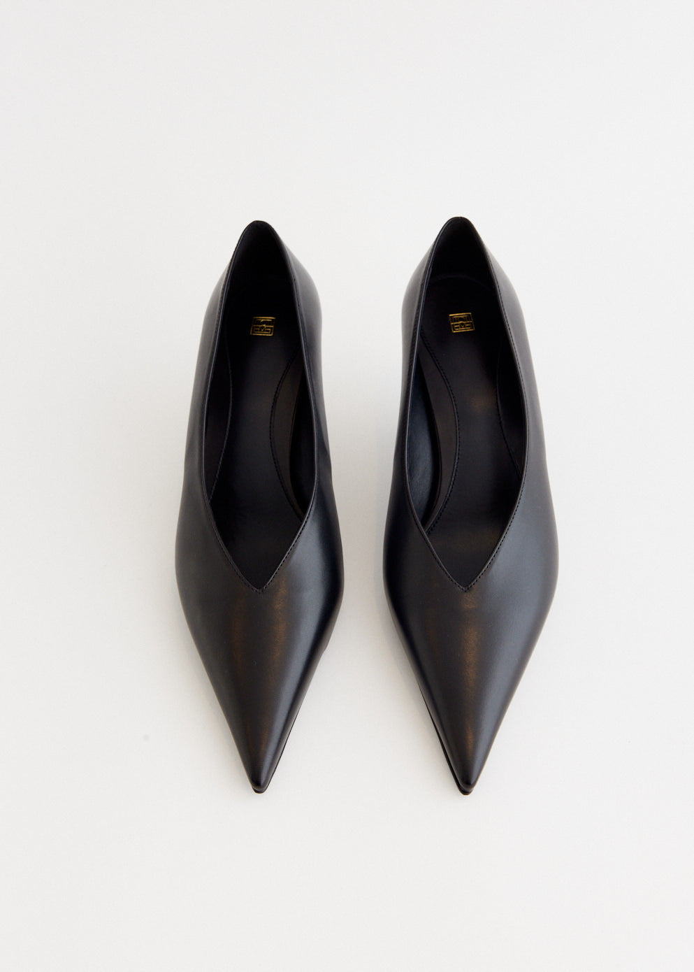 The Leather Wedge Heel Pumps