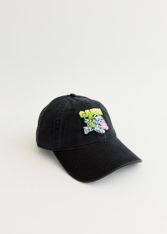 Washed Cotton Canvas Puppy Cap