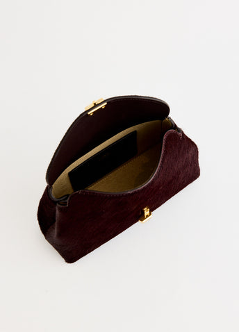 Mini T-Lock Pony Hair Clutch