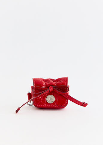 Multipocket Crinkled Patent Headphones Case
