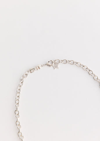 Woven Mini Bear Pin Lock Necklace