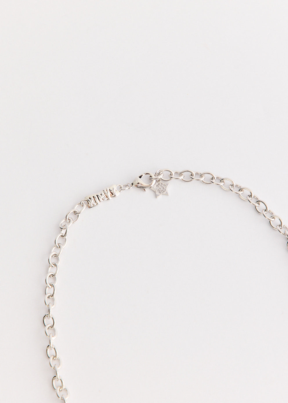 Woven Mini Bear Pin Lock Necklace