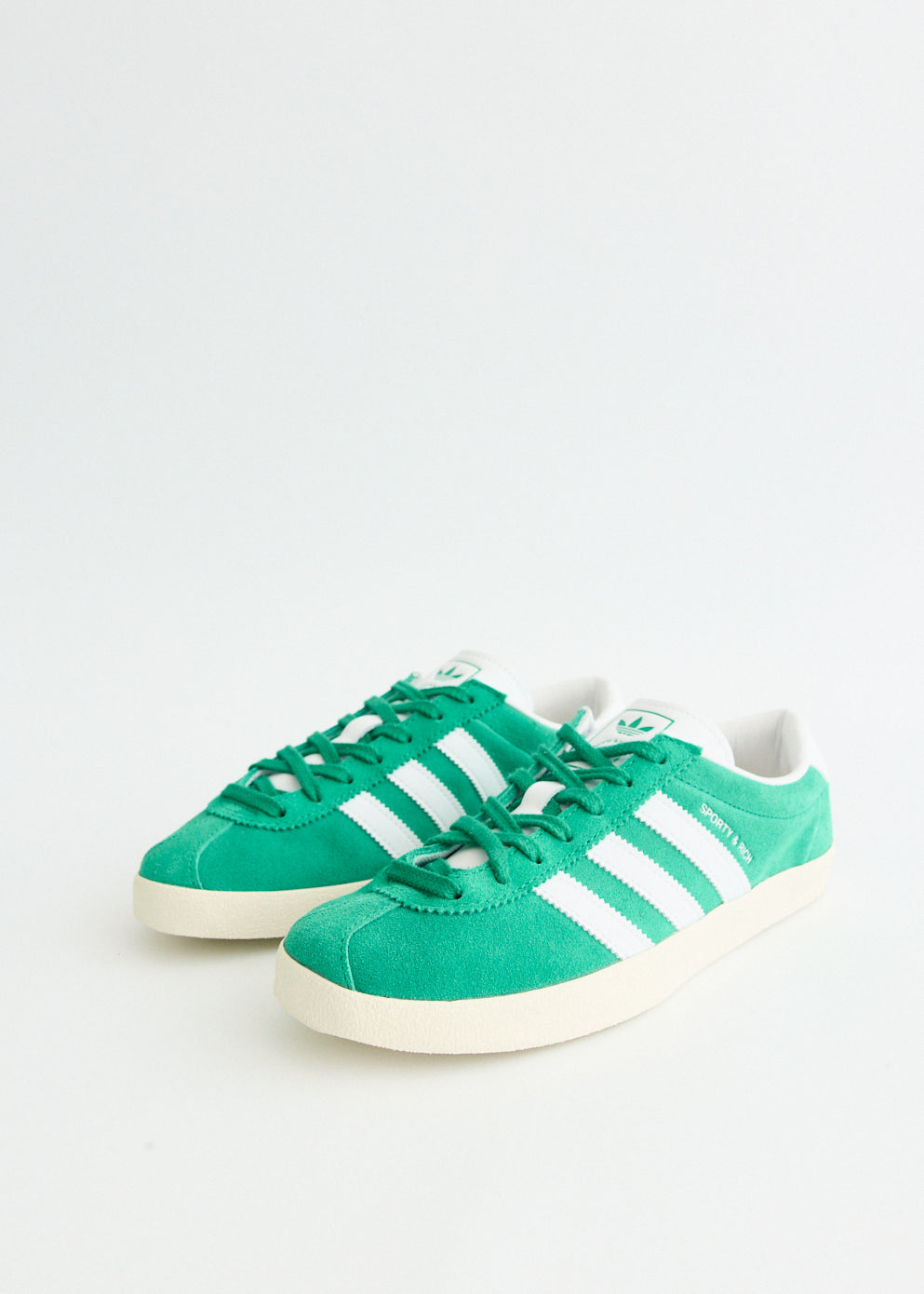 x Sporty & Rich Blanc 'Court Green' Sneakers