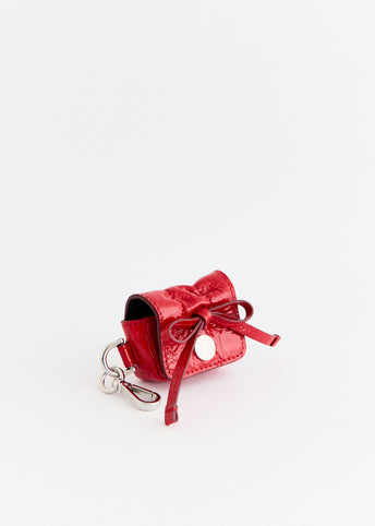 Multipocket Crinkled Patent Headphones Case