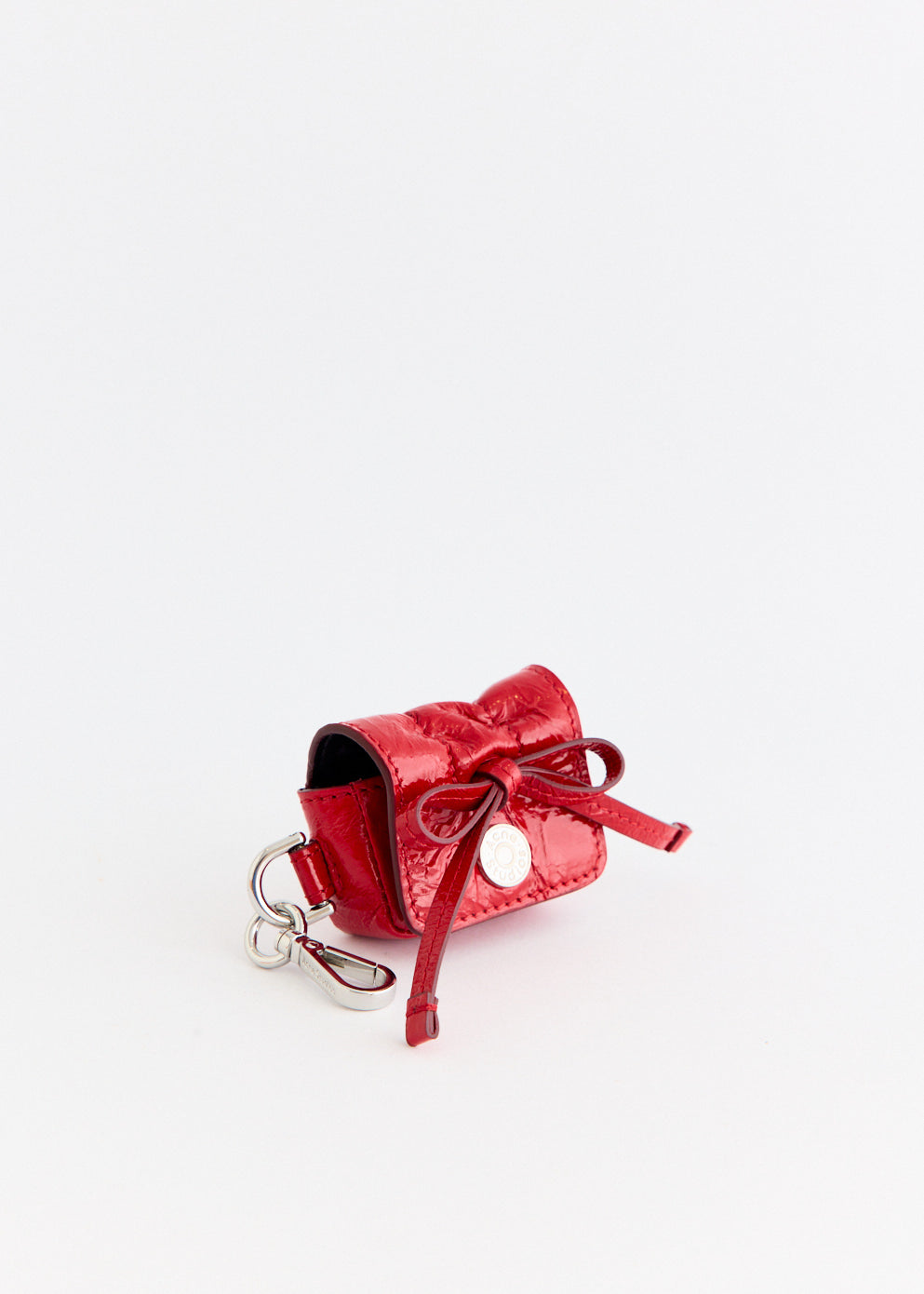 Multipocket Crinkled Patent Headphones Case