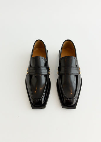 Studs Square Toe Loafers