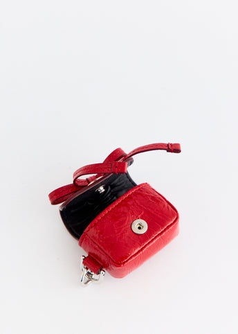 Multipocket Crinkled Patent Headphones Case