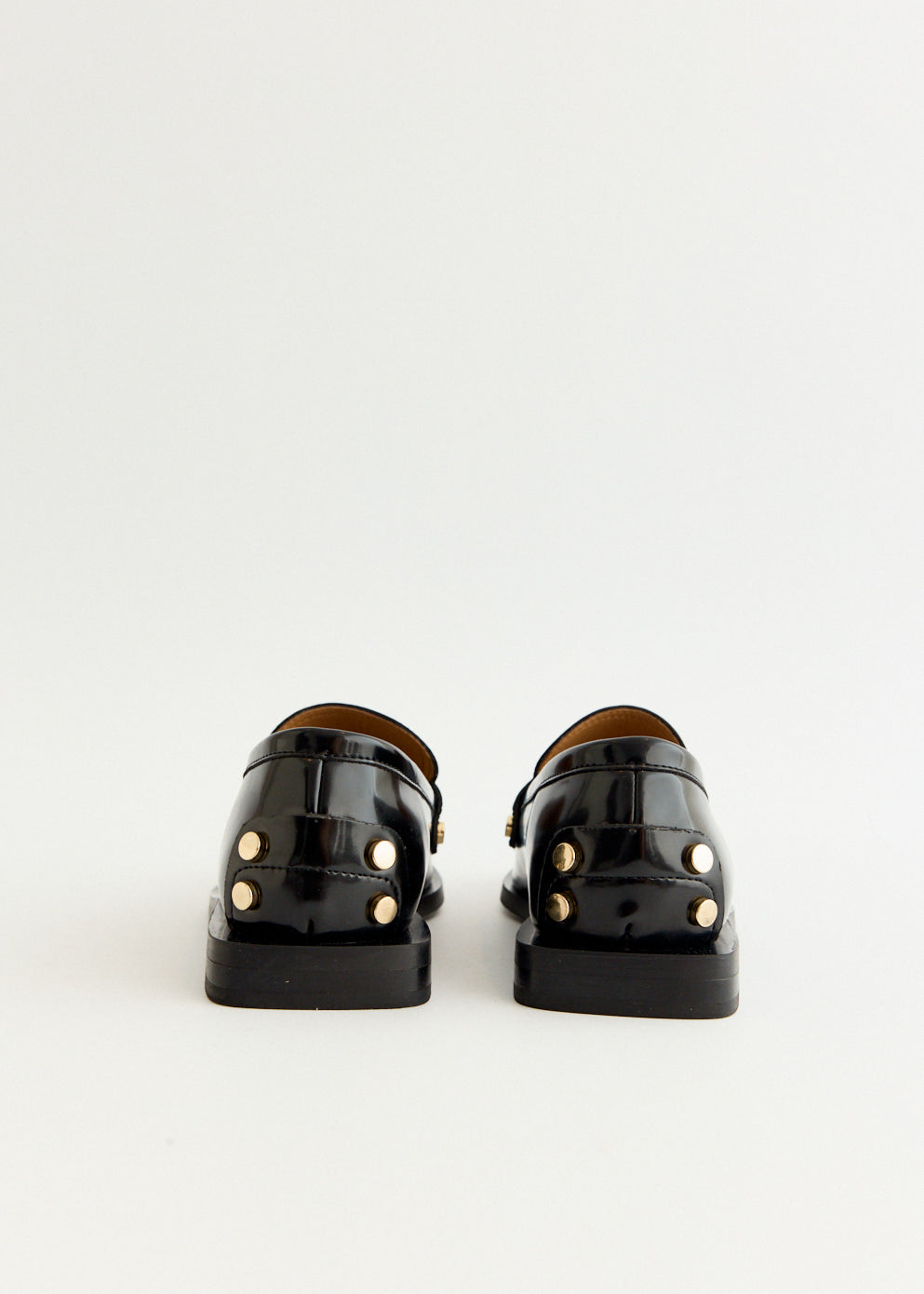 Studs Square Toe Loafers