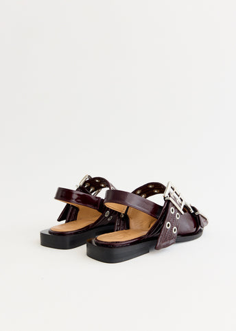 Feminine Buckle Ballerinas
