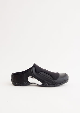 Clogposite 'Black Metallic Silver' Mules