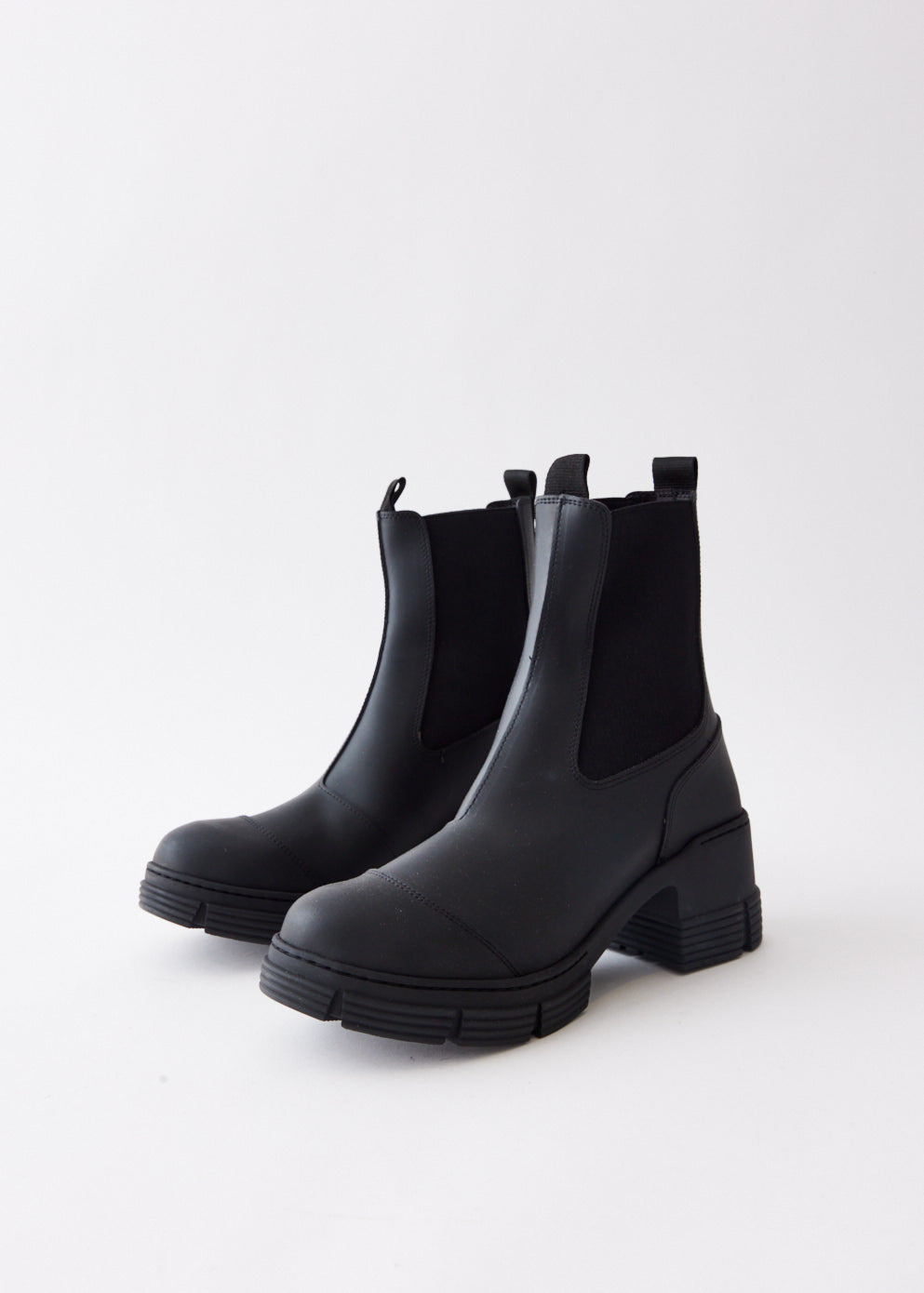 Recycled Rubber Heeled City Boots