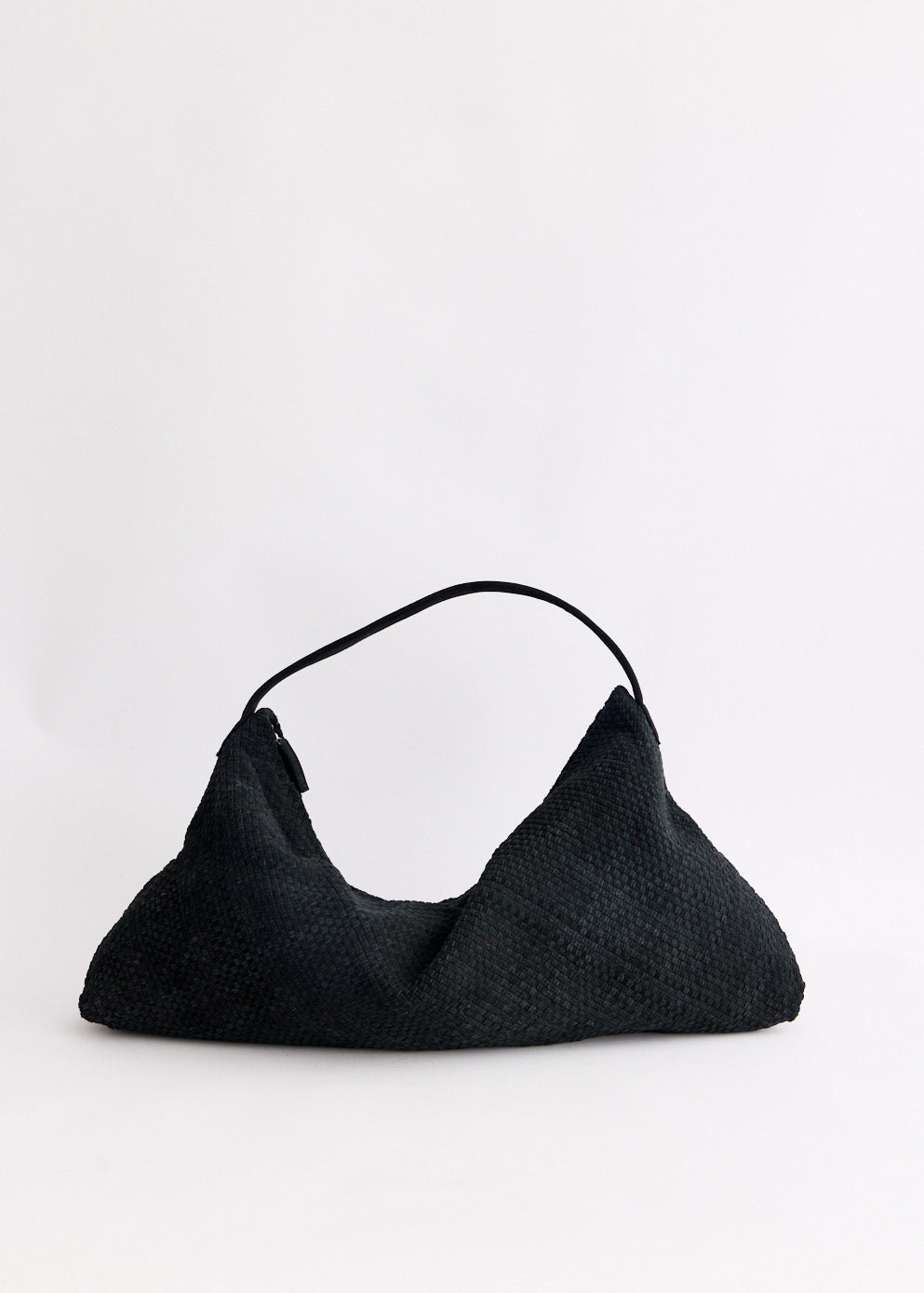 Suede Woven Hobo Bag