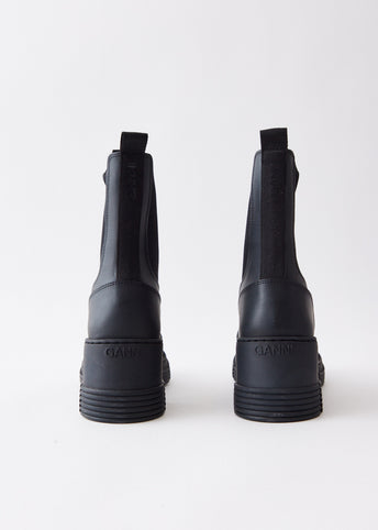 Recycled Rubber Heeled City Boots