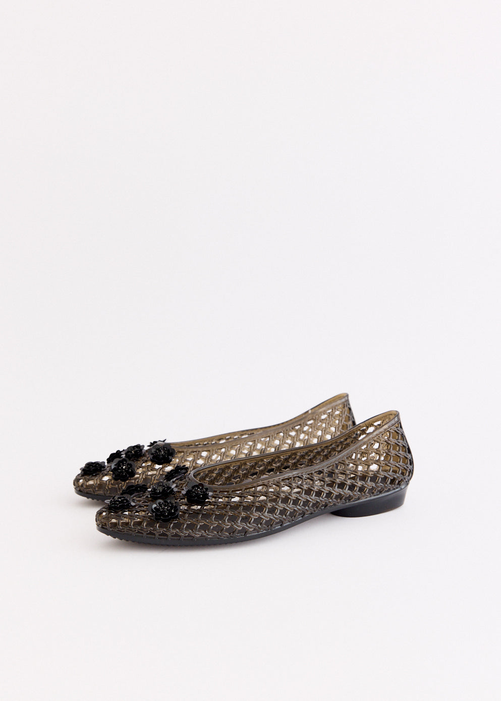 Poppy Black Flats