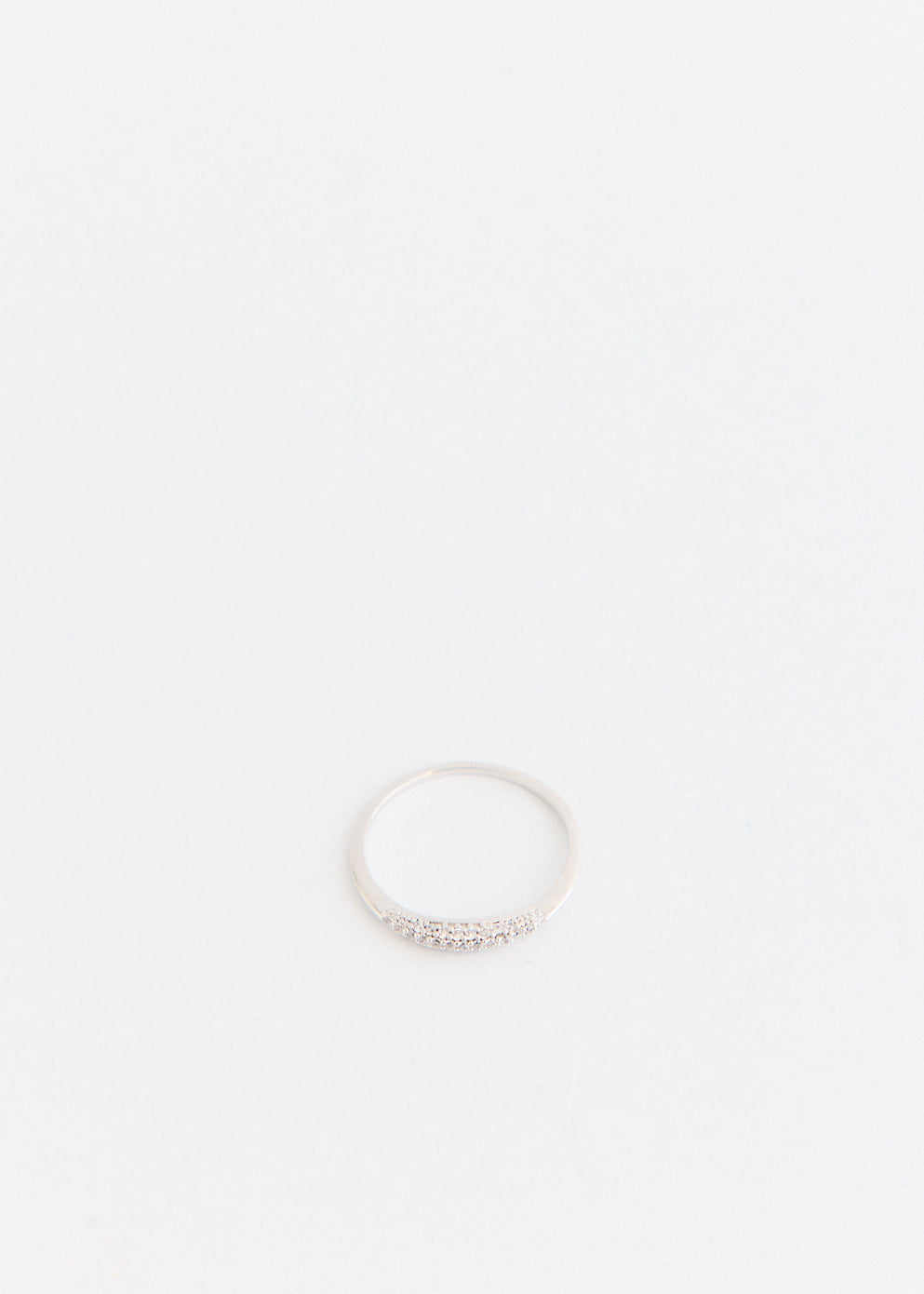 Silver Crystal Ring