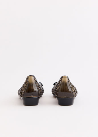 Poppy Black Flats