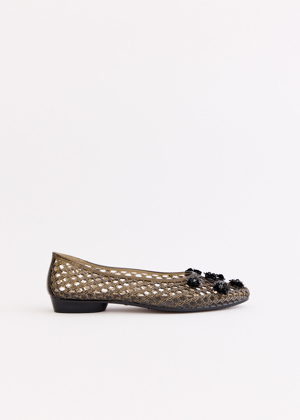 Poppy Black Flats