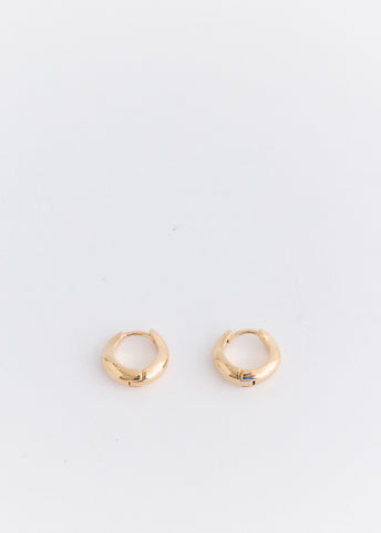 Oval Bold Gold Hoop Earrings