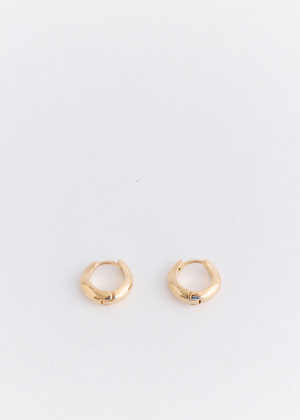 Oval Bold Gold Hoop Earrings