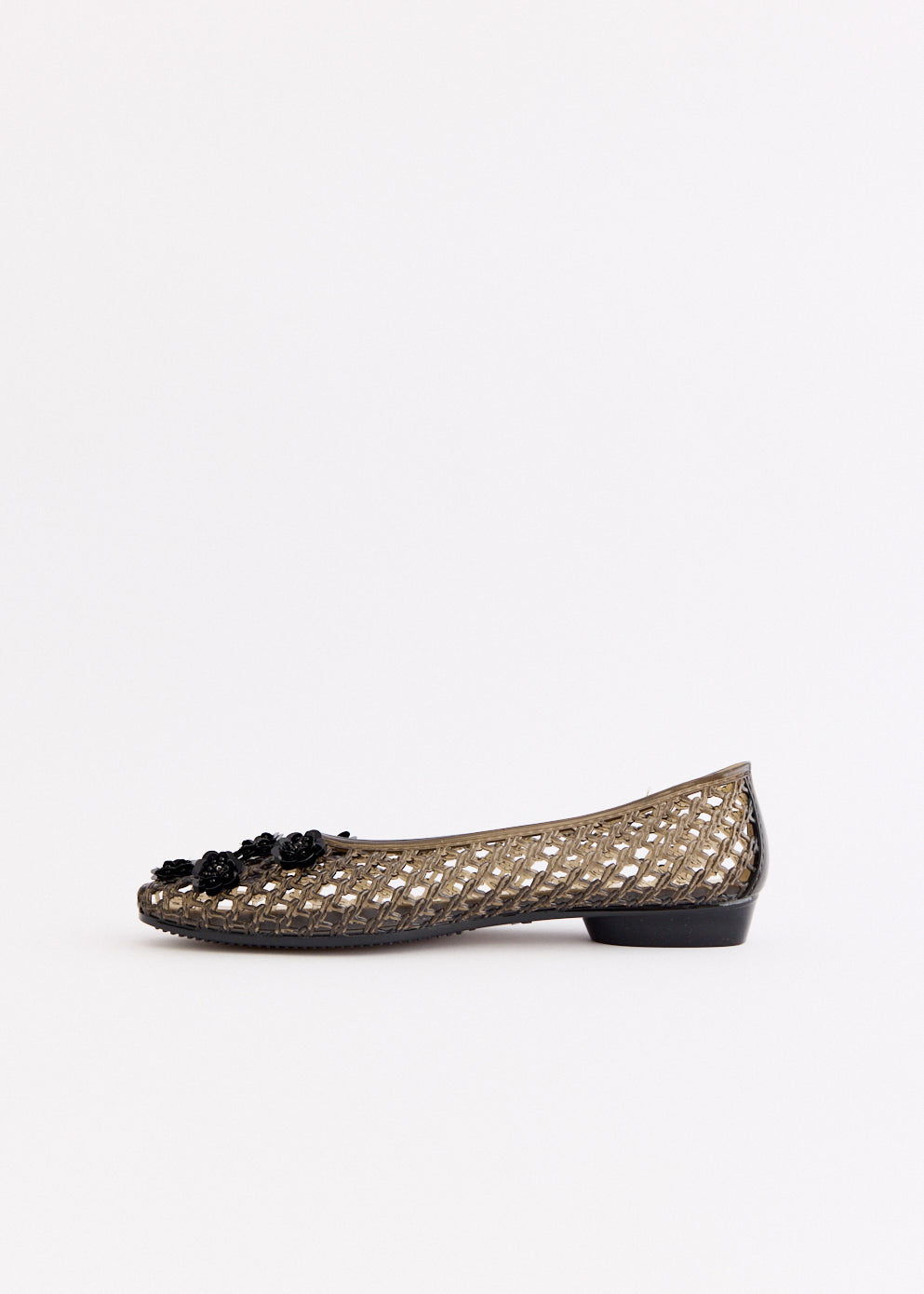 Poppy Black Flats