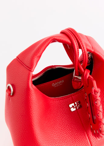 Grained Mini Hobo Bag