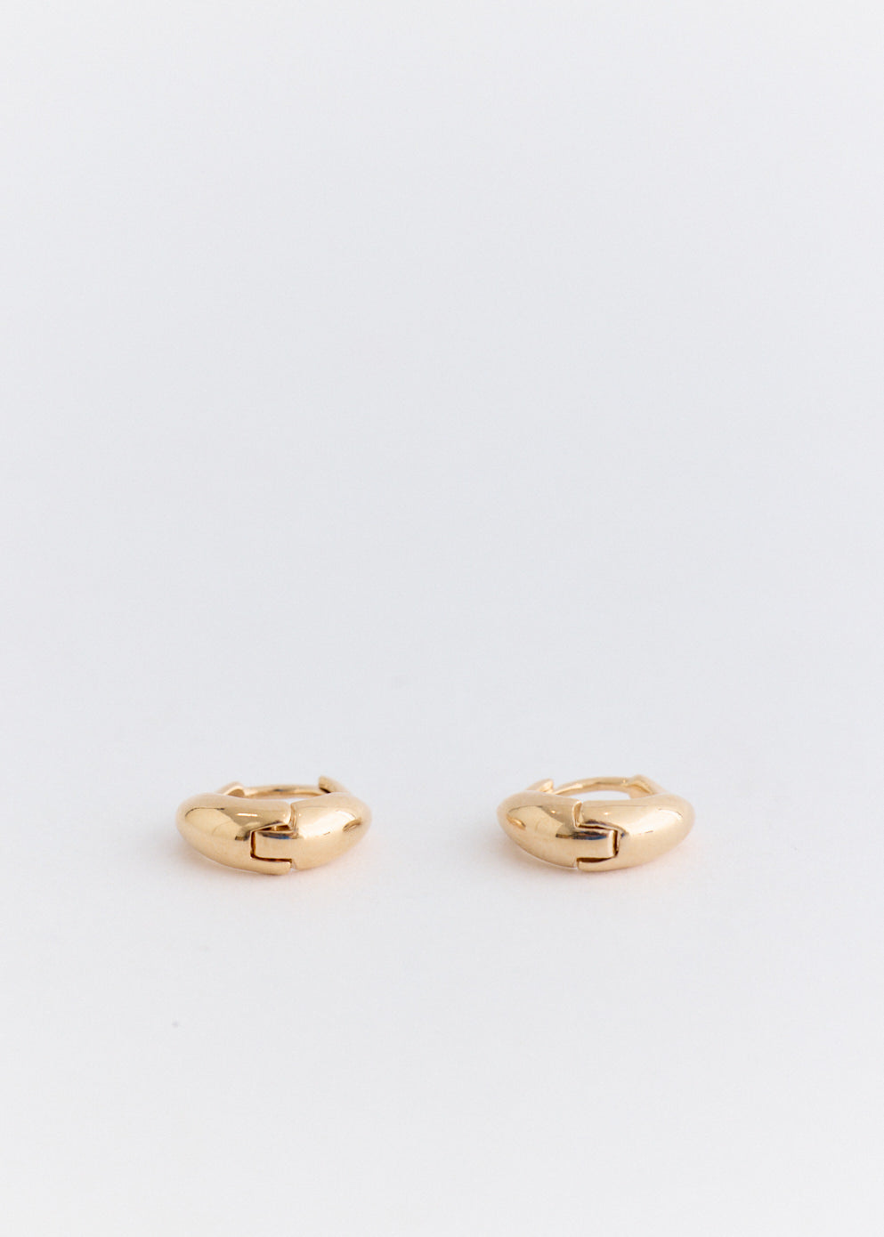 Oval Bold Gold Hoop Earrings