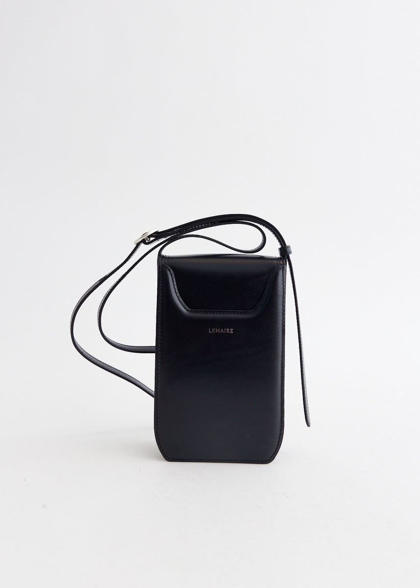 LEMAIRE Small Calepin Leather Crossbody Bag | Green | FARFETCH