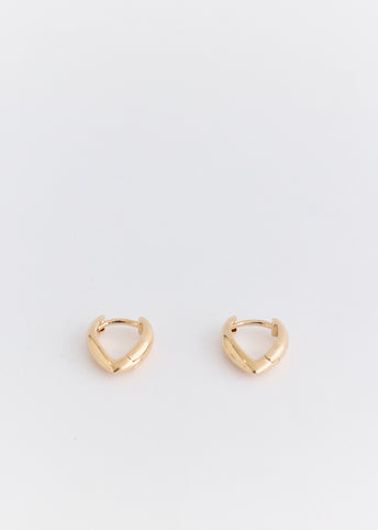 Pointed Gold Earrings