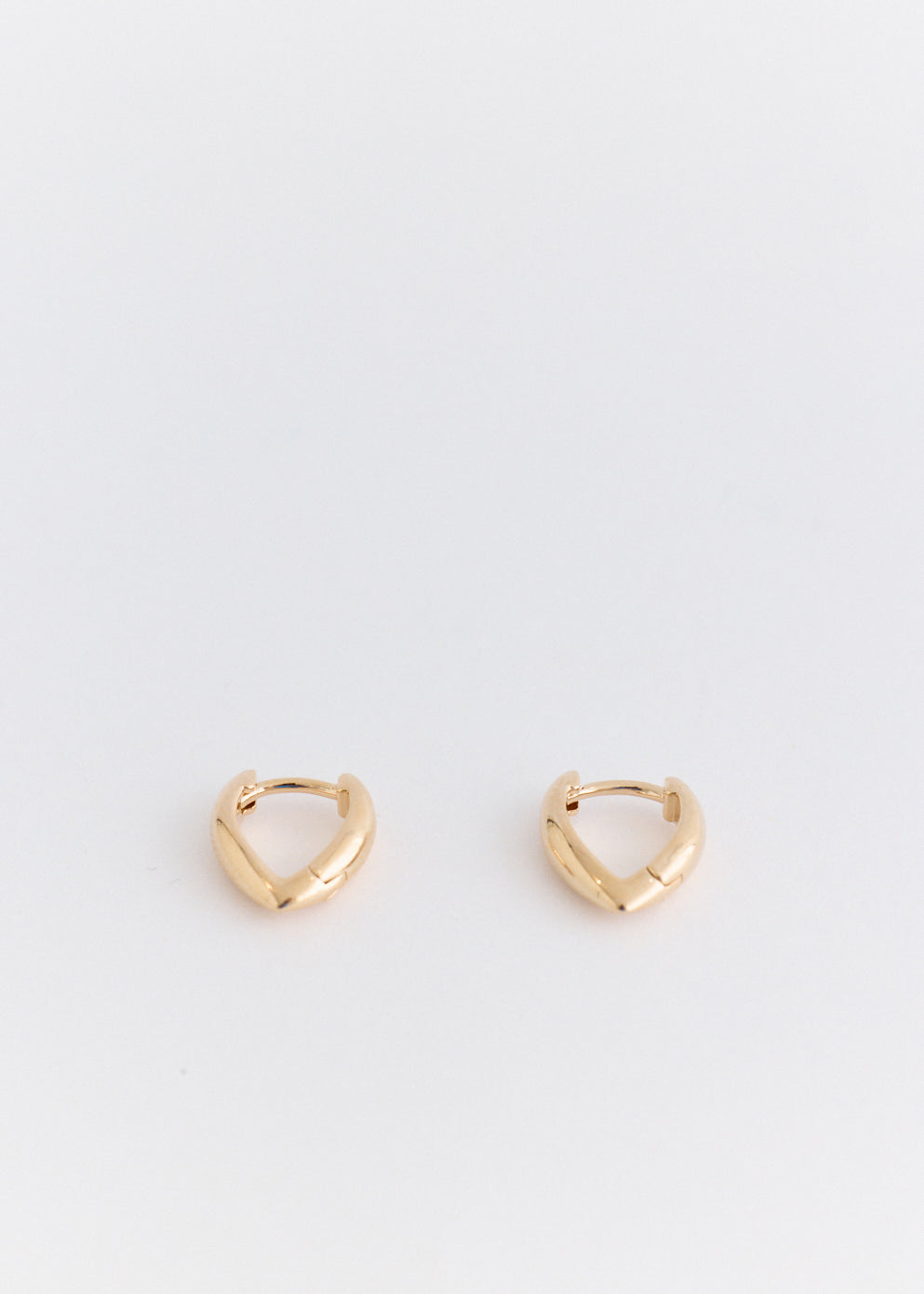 Pointed Gold Earrings