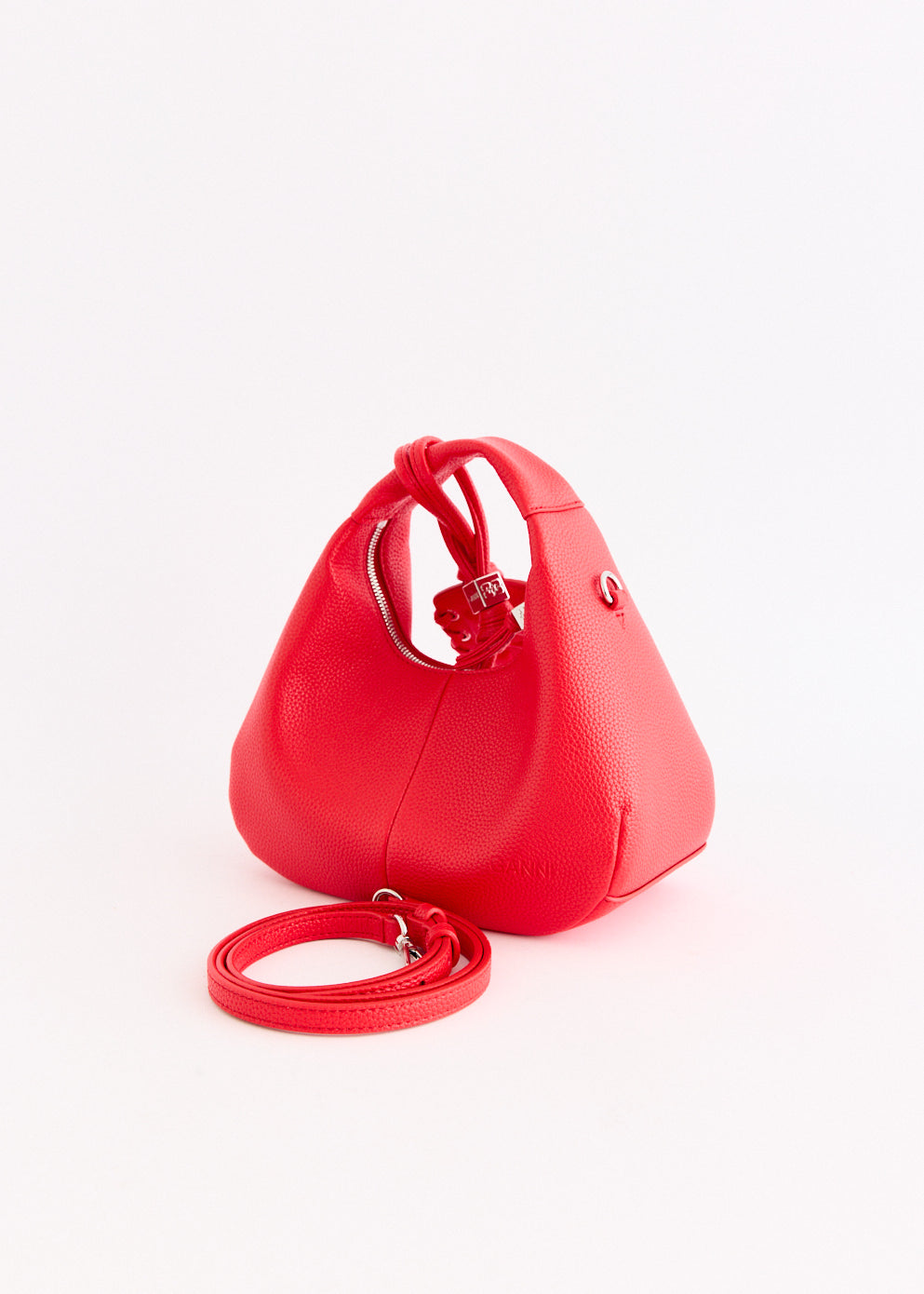 Grained Mini Hobo Bag
