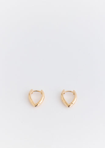 Pointed Gold Earrings